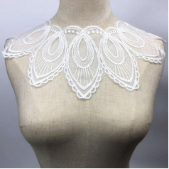 Embroidered Venise Lace Cutout Collar Embellishment Sewing Appliques Trimming Sewing Accessories Scrapbooking