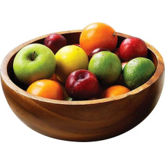 Premier Housewares Kora Fruit Salad Bowl, Acacia Wood