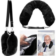 Hcunbsu Fillable Travel Pillow, Neck Pillow, Fillable for Travel, Neck Pillow, Airplane, Fillable Travel Pillow Storage Bag for Car, Train and Air Travel