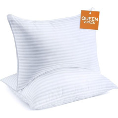 Verahaus Gel Pillow King Size Hotel Quality Plush Cooling Gel Fiber Filled Pillow (Queen (UK Standard))
