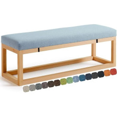 UWOBTN Outdoor bench cushion, 100 x 50/120 x 40/150 x 50/120 x 50 cm, seat cushion bench with removable cover, seat cushion washable, non-slip garden bench cushion, dining room seat cover (L, 160 x 35