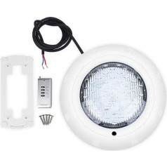 Dioche LED Underwater Lamp, IP68 Waterproof Dimmable RGB Pool Light, Underwater Headlight with Cables and Remote Controls, 18 W LED Diving Lights with 7 Colours, for Fountain, Pond, Pool
