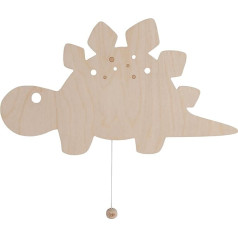 Baby's Only - Baby Wall Lamp - Dino - Wall Light for Baby Room - Night Lamp with Battery for Children's Room - FSC Quality Mark Wooden Lamp - 25,000 Burning Hours - Wall Lamp Can Be Painted