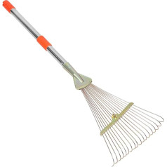 PAMINGONO Grass Rake Slico Garden Tools Made to Move Lawn Rake Climbing Pole Lawn Rake for Artificial Grass Leaf Rake for Lawn Levelling Rake Lawn Leveling Rake Hand Rake Stainless Steel