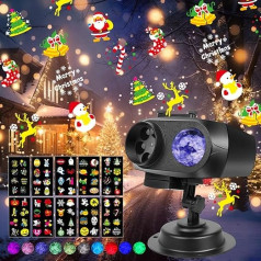 Yanbaozi LED Projector for Christmas, Decoration Lighting, Outdoor and Indoor Use