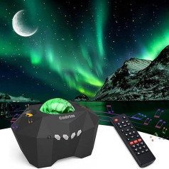 Cadrim Starry Sky Projector, LED Star Projector, Polar Light Lamp with Remote Control, Starry Star Moon for Party, Christmas, Halloween Gifts