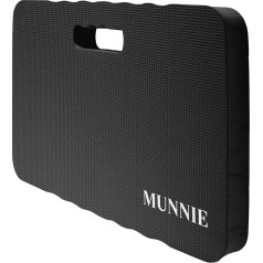 Munnie Premium Padded Garden Knee Pad - Comfortable Mat for Gardening, Outdoor Activities and Work | Thick and Soft EVA Foam Padding | Knee Pads for Ultimate Comfort (Black)
