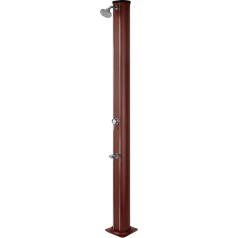Gre dsalr32 W – Aluminium Solar Shower 32L Color Wood, Includes lavapiedi