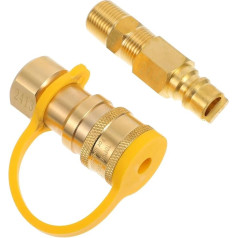 Gogogmee For gas fuel stove, gas grill regulator and hose, fuel barrel, natural gas patio heater, grill plate for gas stove, gas grill igniter, gas hose, golden brass