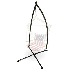 Backyard Expressions Indoor Outdoor Hammock Swing Stand Heavy Duty Hanging Chair Stand