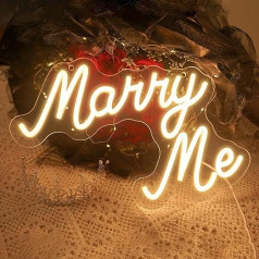 Marry Me Neon Light - USB Neon Light for Wall Bedroom Wedding Party Home Bar Decoration Bedroom Neon Light for Wall Decoration Gift