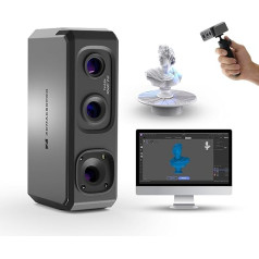 Handheld 3D Scanner for 3D Printer, 10 FPS Fast Scan Speed with Anti-Shake Lens and 0.02 mm Precision on Windows/MacOS, 3DMakerpro Seal Lite [Premium Kit]