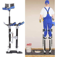 RsFiL 18-30 inch Decorators Stilts Adjustable Aluminium Drywall Stilts Builder Painting Plastering Stilts Lifts Tool for Drywaller Ceiling Installer Painter