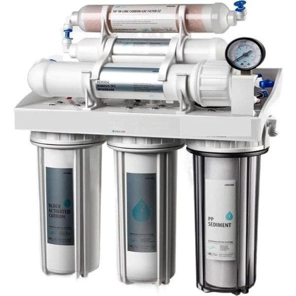 Water Filter System 6 Stages Reverse Osmosis Water Filtration System 75 GPD Water Filter System Water Purifier Water Maker