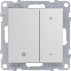 LEGRAND, Seano 765142 Electronic Potentiometer 1 – 10 V, Connection with Screw Terminals: L, N + 2 Control Outputs (+, –), Colour: Ultra White