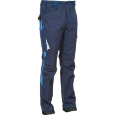 Cofra MONTIJO Fret Work Trousers, Navy/Royal Blue, New - 48