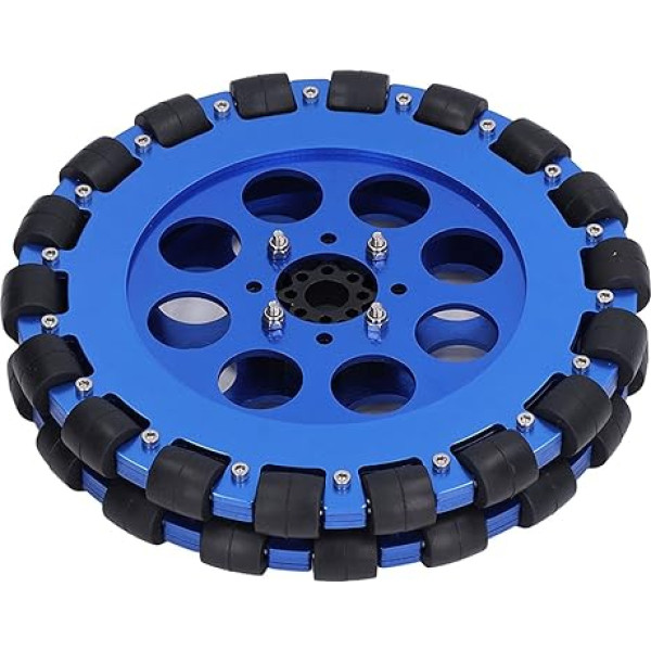 203mm Aluminiumlegierung Nabe Omni Wheel Komponente Hochtemperatur-Einbrennlack DIY Roboterspielzeug ((Two-wheel combination set) UM5604-0014-0203)