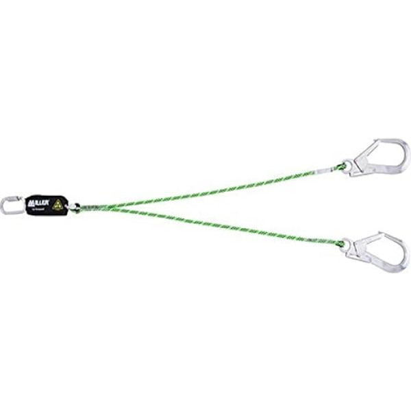 Honeywell 1032394 Miller Shock Absorbing Lanyard Y Core Jacket 1.5 m with Q.T and 2Go65 Edge Tested