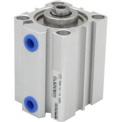 Pneumatic Air Cylinder, 100mm Series Pneumatic Compact Air Cylinder Bore up to 5 10 15 20 25 30 35 mm Stroke Double-Acting Cylinder for Automatic Equipment (Color : SDA100X40, Size : -S(with m