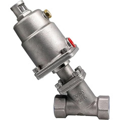 304 Stainless Steel Pneumatic Valve 16 Bar Steam Gas Oil Normally Closed (Single Act)