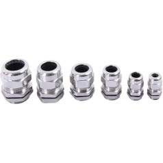 NHKSFBLQ 1piece PG63 Nickel Brass Metal IP68 Waterproof Cable Glands Connector Wire Glands for 42-52mm Cable