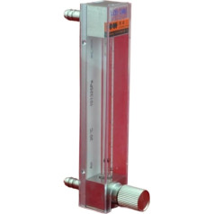 LZB -4/6/10WBF Glass Rotameter for Water/H2O/Liquid Stainless Steel SS304 Corrosion Resistant Flow Meter with Control Valve (6 BF 0.1-1L Pmin)