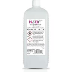 Nails Factory N&BF Nagelcleaner, 1000 ml, Gel Nail Cleaner, 70% Isopropanol Isopropyl Alcohol, Cosmetically Pure, Studio Quality