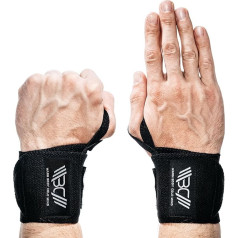 WARM BODY COLD MIND Wrist Wraps for Olympic Weightlifting, Wrist Support for Fitness Weightlifting, Wrist Support for Strength Training, Crossfit Bodybuilding, Wrist Wraps