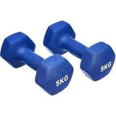 AmazonBasics Neoprene Dumbbells Weights (Set of 2, 1–5 kg Dumbbells)