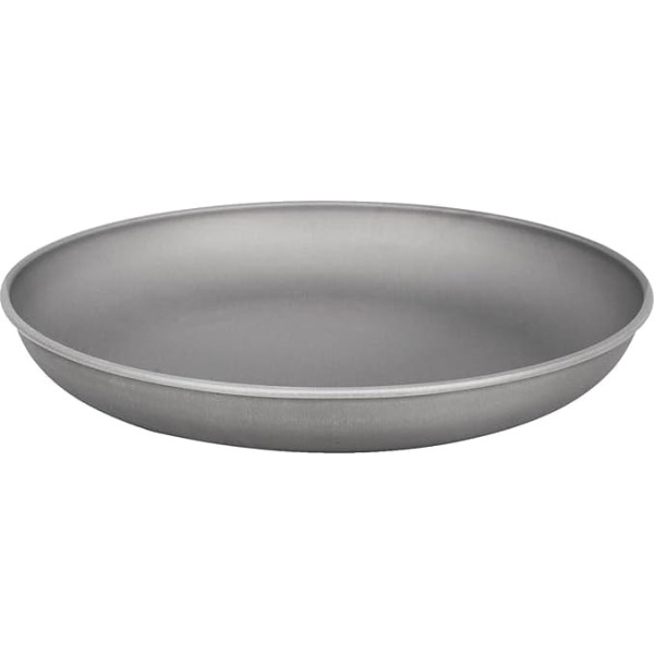 TiTo Titanium Camping Plate Ultralight Dinner Fruit Plate Round Durable Pan for Camping Outdoor Hiking Backpack Picnic BBQ (Large)