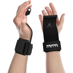 Breaking Limits Fast Grip Lifting Straps Strength Training - Non-Slip Grip Aids Weight Training - Lifting Aid Gym Lifting Straps for Bodybuilding, Weightlifting & Crossfit