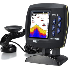 Sunydog Fish Finder Wired Sensor Fish Finder 45 Degree Underwater Fishing Camera Portable Fish Finder Waterproof Underwater Monitor LCD Fish Finder Boat Fish Finder Fish Detector