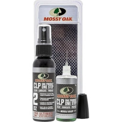 Mossy Oak Gun Oil Combo Kit | Cleaner, Lubricant, & Protectant [CLP] | One-Step Gun Cleaner and Gun Oil Lubricant | 2oz. Fine Mist Pump Sprayer & 1 oz. Needle Oiler of CLP Gun Cleaner and Lubricant