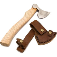 Viking Throwing Axe with Leather Sheath Medieval