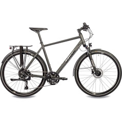 Airtracks Men's Trekking Bike 28 Inch Trekking Bike TR.2855-C 2x10 Speed New Shimano CUES RD-U6020-10 Shadow Black - Frame Heights 52 cm and 56 cm - Model 2024