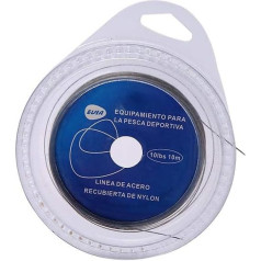 Fishing Line, 5 Types 10m Steel Leader Line High Sensitive Steel Leader Line Braided Fishing Wire with Plastic Coating