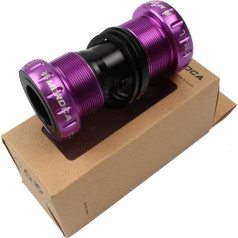 Meteorolite Tretlager mit Gewinde, Schwarz/Rot/Blau/Violett/Grün/Gold/Dazzle BB91 68/73 mm MTB Integral versiegeltes Stahllager unten, Halterung für 22–24 mm Spindelkurbel