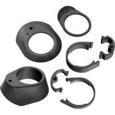 LOVIVER Bicycle Accessories Handlebar Stem Spacers Lightweight Handlebar Stem Washer Robust Washer Spacer Black for Road Bikes