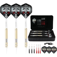 Cuesoul 16 Grams Deluxe Soft Tip Darts Set with Luxury Case (Dragon Series)