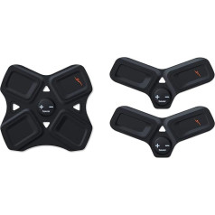 Beurer EM 22 Muscle Booster, Three-Piece EMS Pad Set for Electrostimulation of the Arm, Leg and Abdominal Muscles with 15 Intensity Levels and Self-Adhesive Silicone Pads