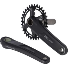 SHIMANO Unisex - Adult M5100 Chainset, Black, One Size