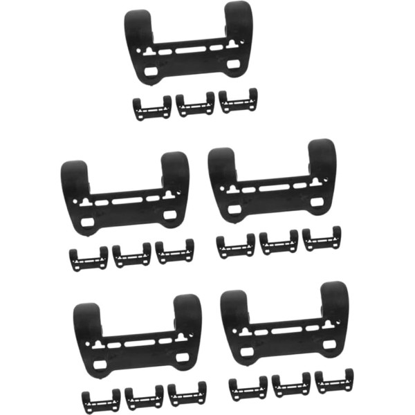 iplusmile 5 Sätze Pumpenbefestigungsclip Pumpenhalter Zum Radfahren Pumpenträger Pumpenaufsatz Rahmenpumpenhalter Mountainbike-zubehör Leichter Pumpenhalter Black Plastik 4 Stück * 5