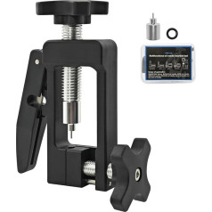 Fisope 2 in 1 Needle Driver Insertion Tool with Hydraulic Hose Cutter for Bike, MTB, Road Bike, Olive Green, Banjo Assembly, Extra Thimble for Replacement