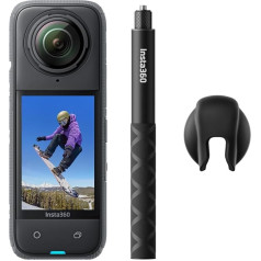 Insta360 X4 Snowboard Bundle - Waterproof 8K 360° Action Cam, 4K Wide Angle Videos, Invisible Selfie Stick Effect, 135 min Battery Life, AI Editing, Stabilization, No MicroSD Card