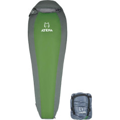 ATEPA Mummy Sleeping Bag 50 Degrees F / 10 Degrees C 2 Seasons Sleeping Bag for Camping, Backpack (85 x 30 x 20 Inches) Compact 1000 Ultralight
