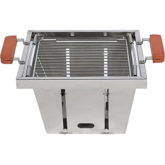 Klappbarer Kochherd,Klappbarer Grillofen - Grillofen Lagerfeuerständer für Camping - Edelstahl-Ofen für Familienfeiern, Picknick-Grill