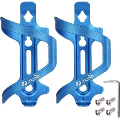Chooee 2 x Aluminium Bike Bottle Holder for Bicycle MTB Blue