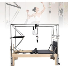 Multifunctional Pilates Reformer, Home Pilates Reformer, Pilates Bed, Adjustable Intensity, Weight Capacity up to 300 lbs