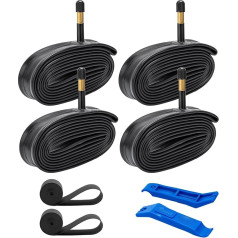 YunSCM 37/45-622 Inner Tube 28 Inch 700CX35C/43C Inner Tube 28 x 1.40 700 x 35c, 28 x 1.50 700 x 38c, 28 x 1.60 700 x 40c AV48 mm Valve Compatible 700c Road Bike Inner Tube 700 x 35C 700 x 35C 700 x