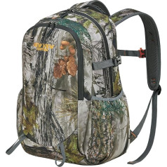 NEW VIEW 30L Camo Hunting Bag for Kids & Teenagers, Small Lightweight Backpack for Men with 11 Pockets, Waterproof Daypack for Boys & Girls, Bird Watching, Travel, Hiking, Camping, Camouflage